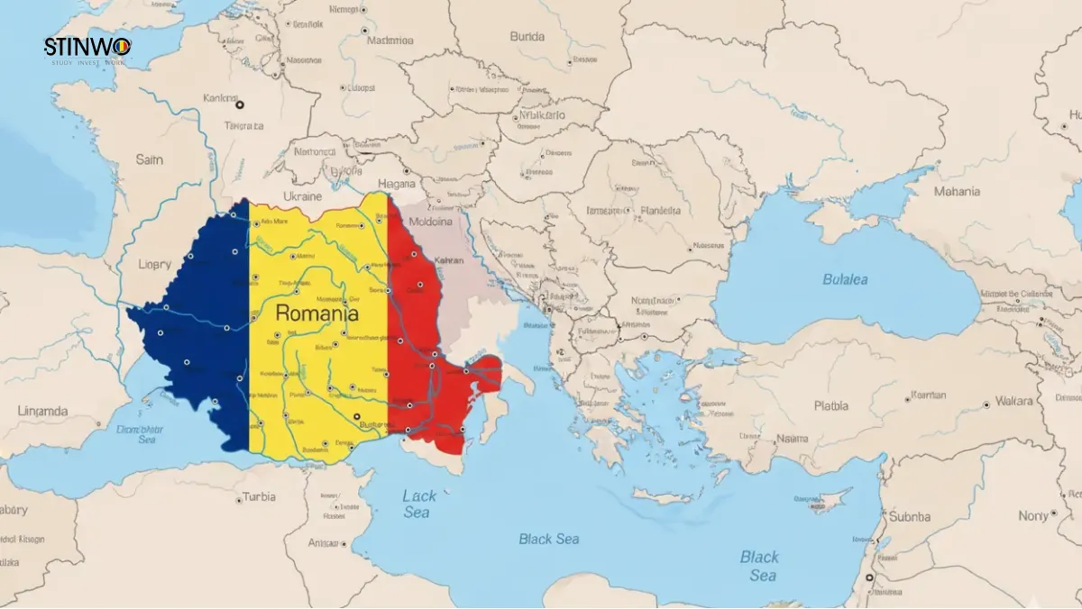نقشه کشور رومانی